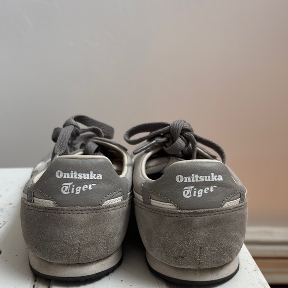 Onitsuka Tiger by Asics Gray and White Retro Sneakers - Picture 2 of 4